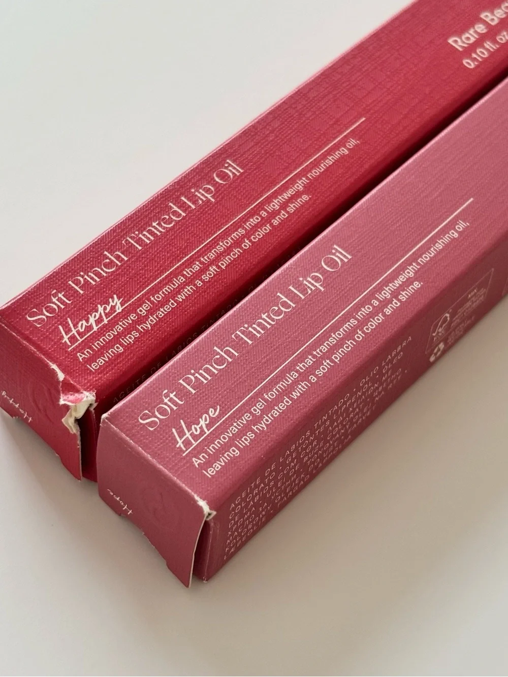 Rare Beauty Soft Pinch Tinted Lip Oil in Hope and Happy